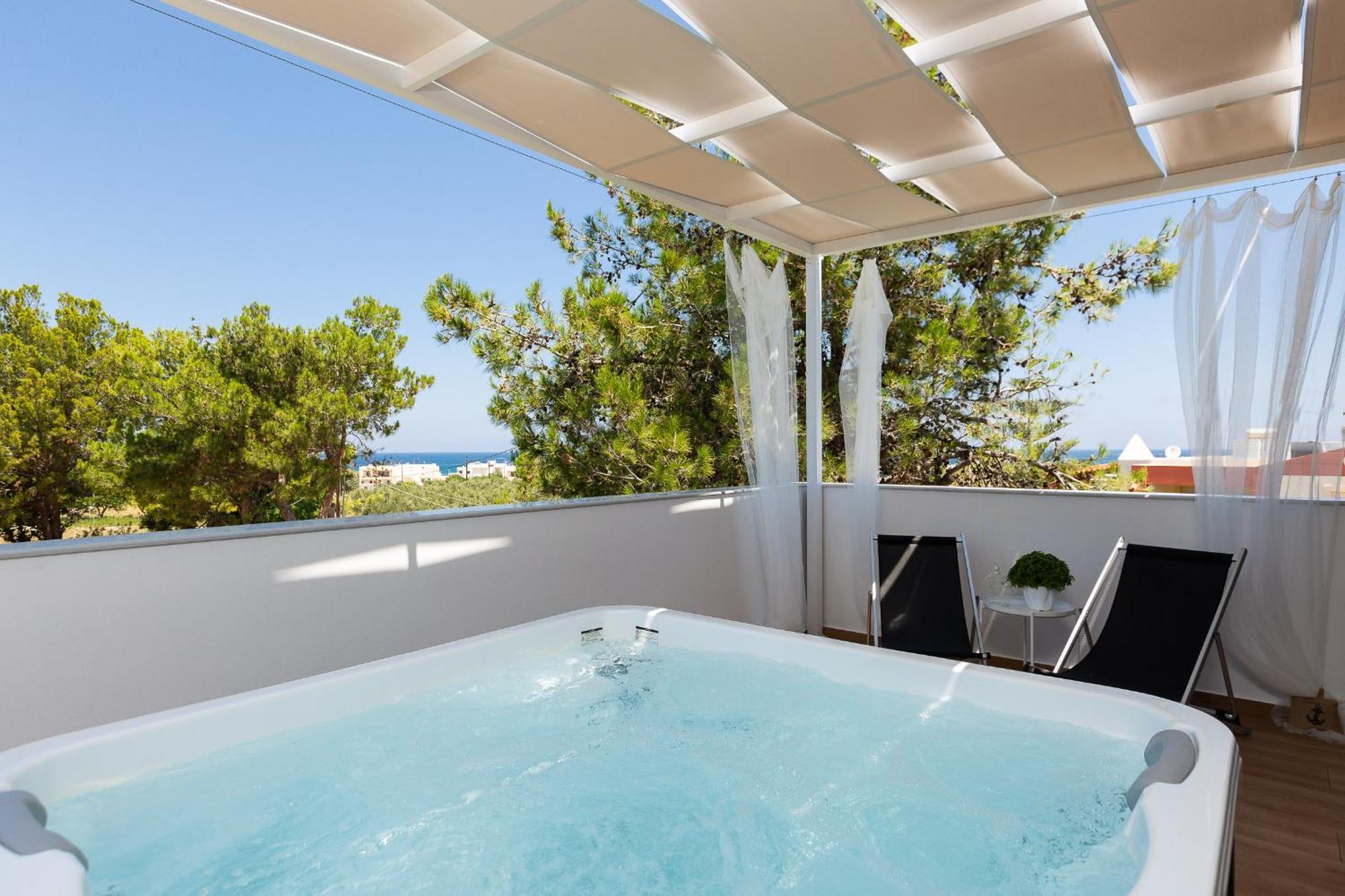 Nisos Villa, Pool & Heated Spawhirlpool, Walking To Beach, By Thinkvilla Sfáka Esterno foto
