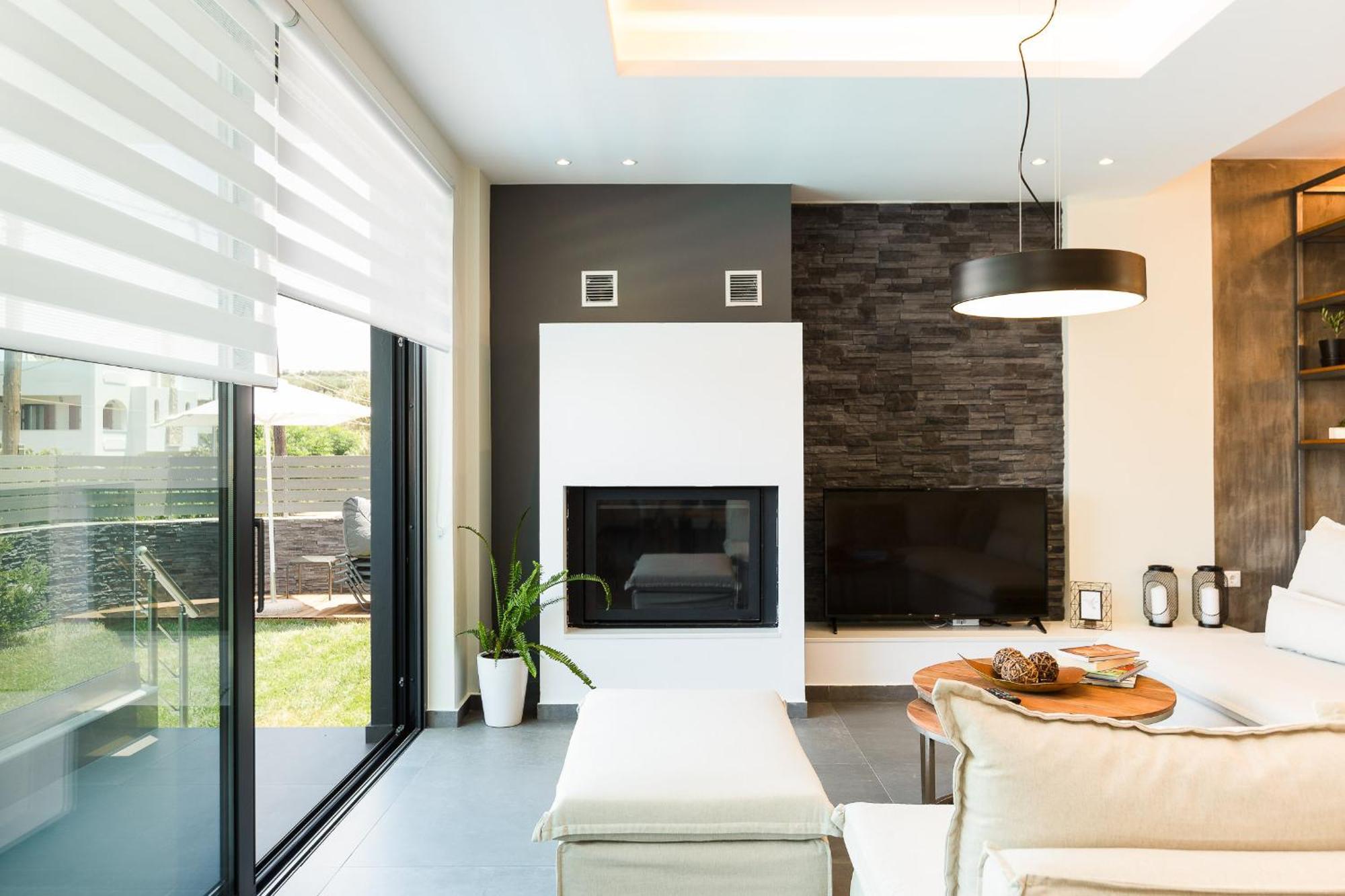 Nisos Villa, Pool & Heated Spawhirlpool, Walking To Beach, By Thinkvilla Sfáka Esterno foto