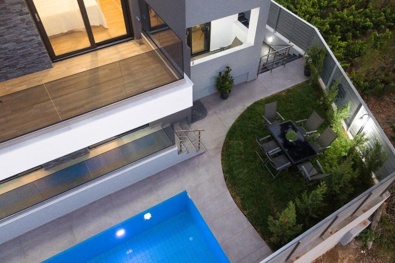 Nisos Villa, Pool & Heated Spawhirlpool, Walking To Beach, By Thinkvilla Sfáka Esterno foto