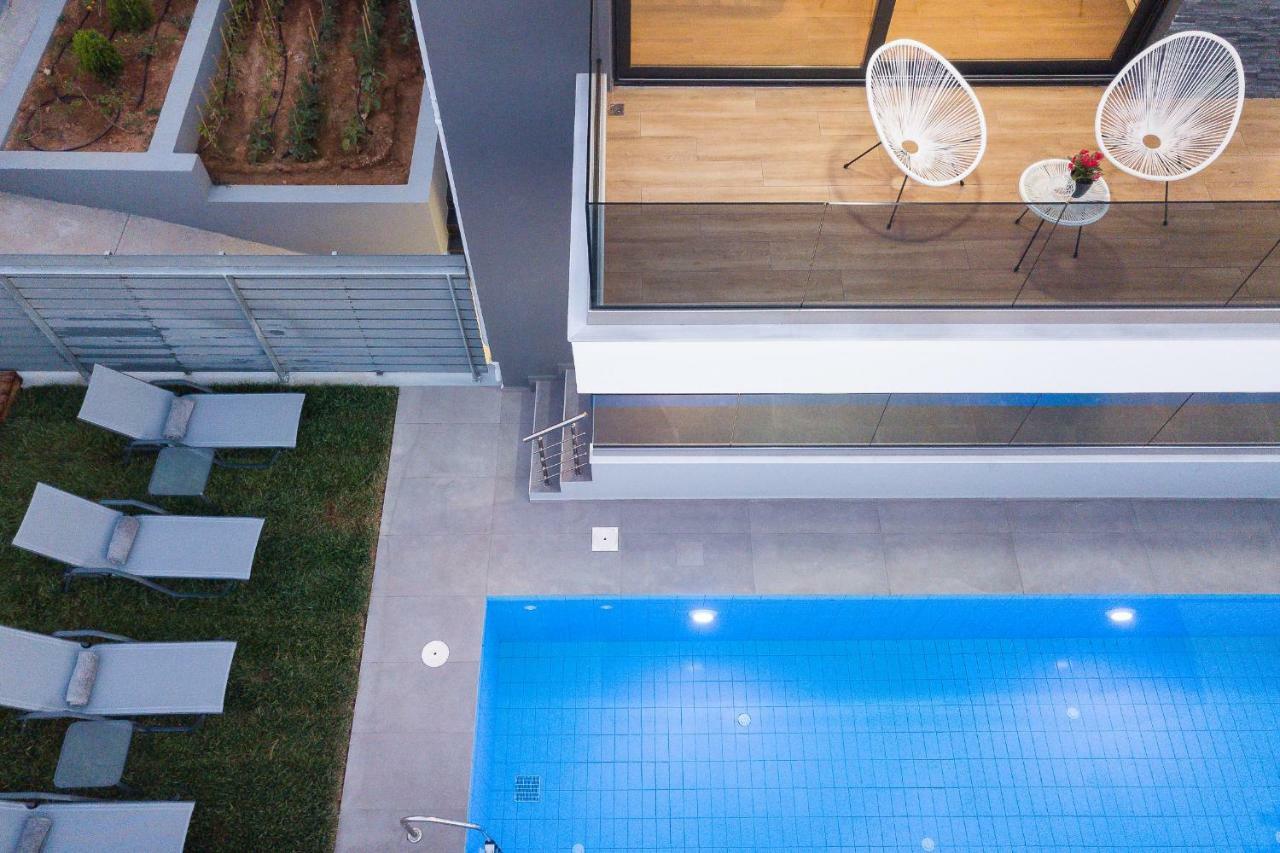 Nisos Villa, Pool & Heated Spawhirlpool, Walking To Beach, By Thinkvilla Sfáka Esterno foto