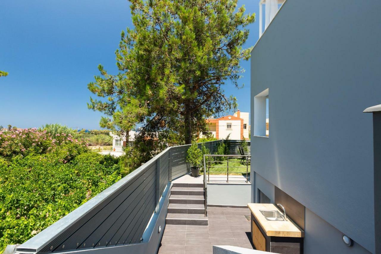 Nisos Villa, Pool & Heated Spawhirlpool, Walking To Beach, By Thinkvilla Sfáka Esterno foto