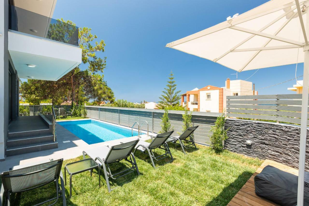 Nisos Villa, Pool & Heated Spawhirlpool, Walking To Beach, By Thinkvilla Sfáka Esterno foto