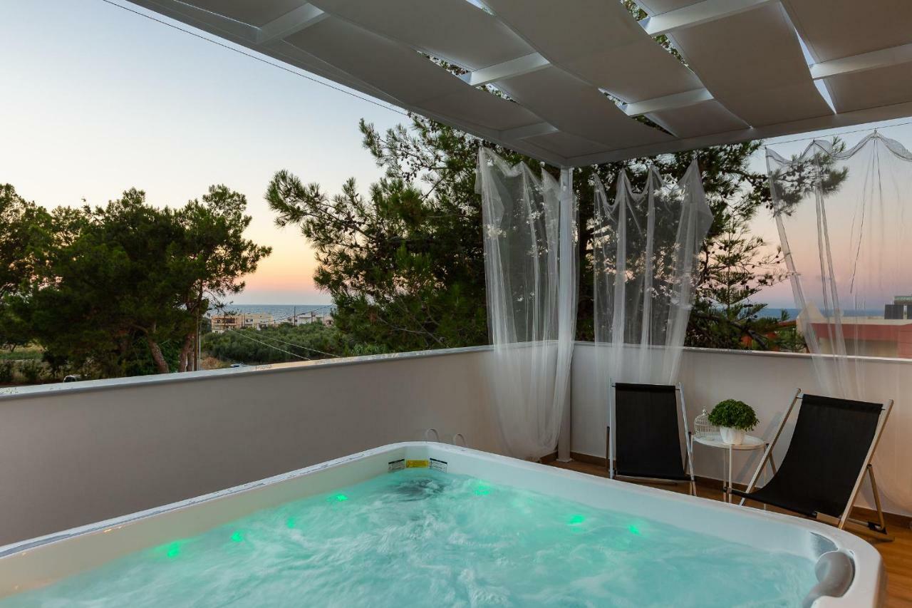 Nisos Villa, Pool & Heated Spawhirlpool, Walking To Beach, By Thinkvilla Sfáka Esterno foto