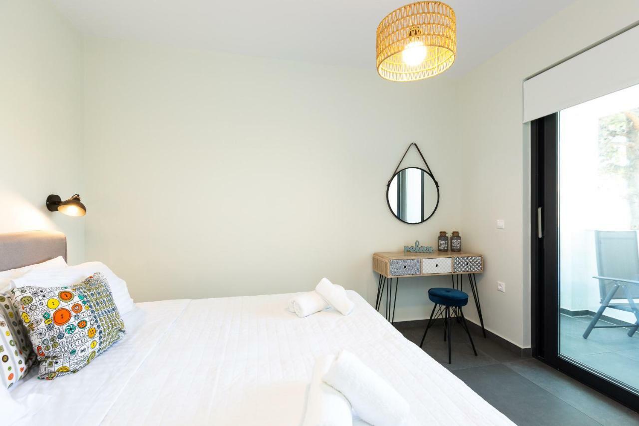 Nisos Villa, Pool & Heated Spawhirlpool, Walking To Beach, By Thinkvilla Sfáka Esterno foto