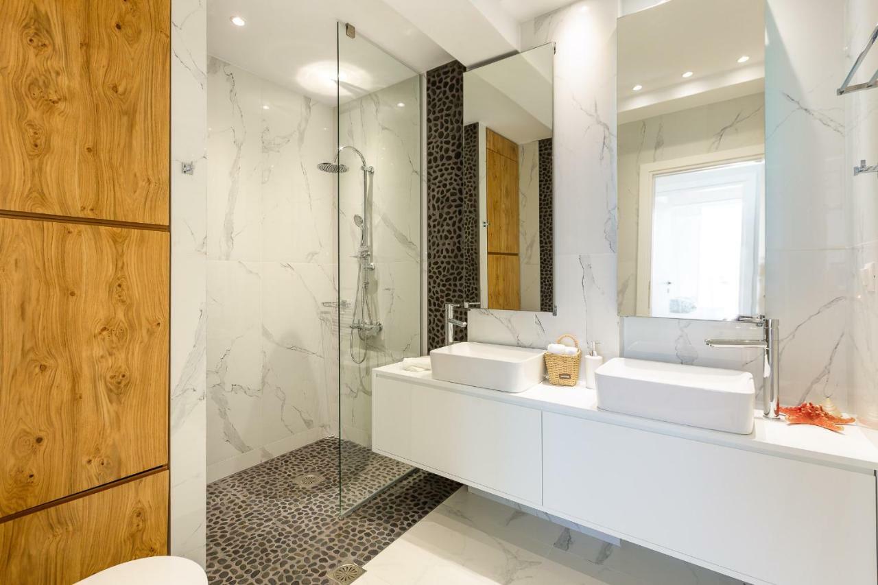 Nisos Villa, Pool & Heated Spawhirlpool, Walking To Beach, By Thinkvilla Sfáka Esterno foto